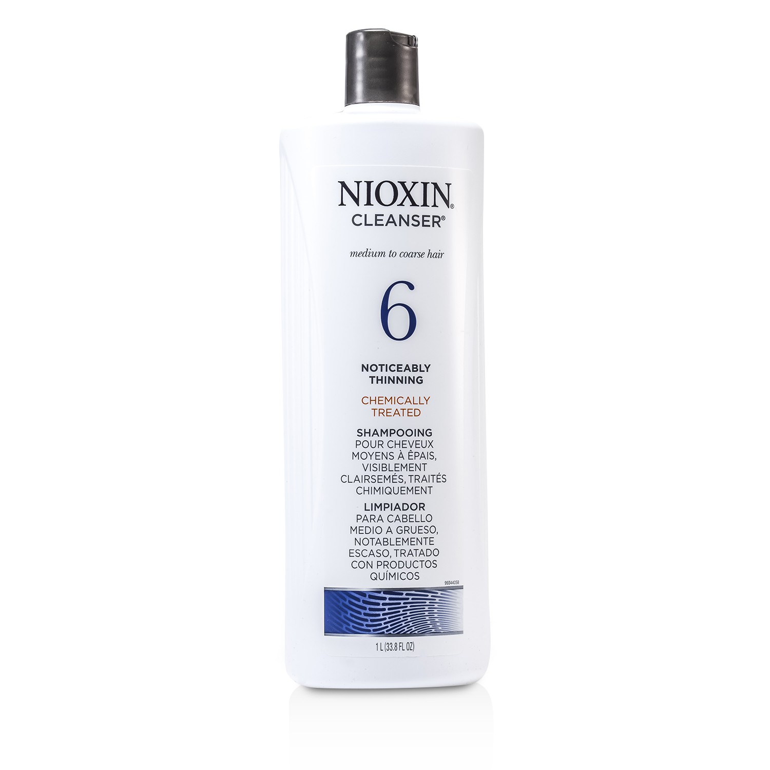 Nioxin Sistem 6 Təmizləyici Ortadan Kobud Saçlara, Kimyəvi Zədələnmiş, Çox Seyrəlmiş Saçlara 1000ml/33.8oz