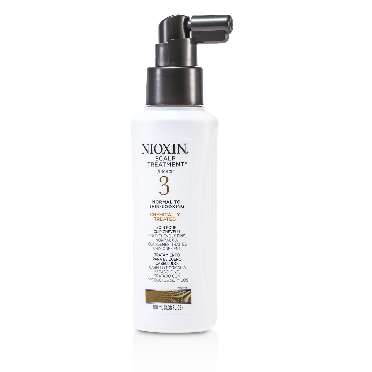 Nioxin System 3 Scalp Treatment For Fine Hair, Chemically Treated, Normal to Thin-Looking Hair 100ml/3.38oz