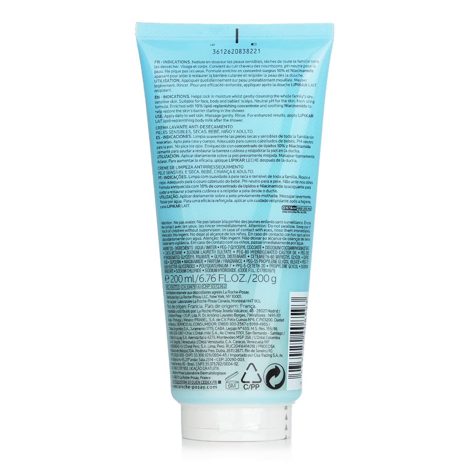La Roche Posay Lipikar Surgras Concentrated Crema de Ducha 200ml/6.7oz