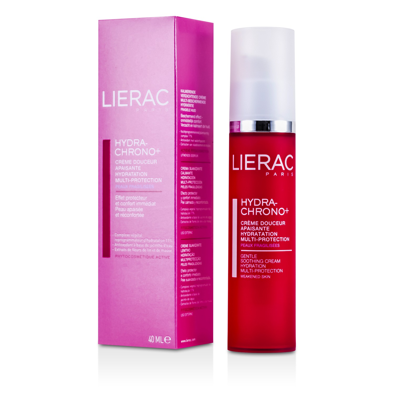 Lierac Hydra-Chrono Gentle Soothing Cream Hydration Multi Protection (For Weakened Skin) 40ml/1.4oz