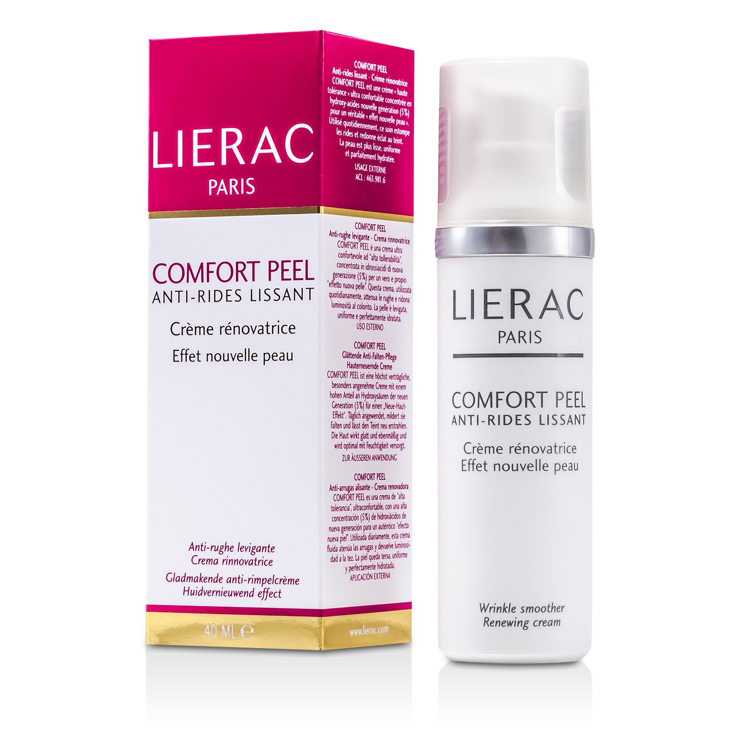 Lierac Comfort Peel Renewing Cream - Gentle Peel 40ml/1.36oz