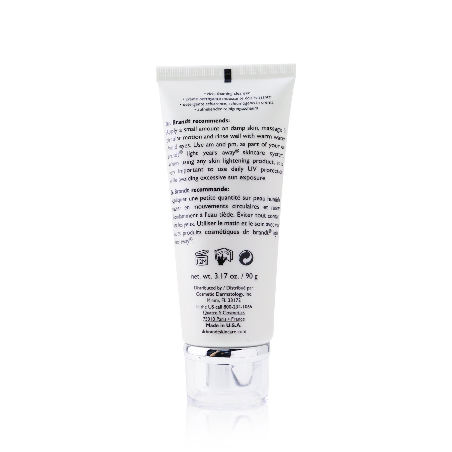 Dr. Brandt Light Years Away Whitening Cream Cleanser 90g/3.17oz
