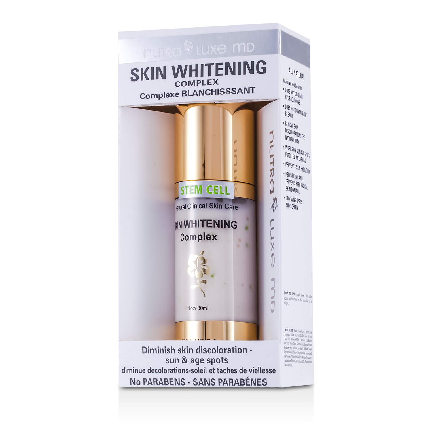 Nutraluxe MD Skin Whitening Complex 30ml/1oz