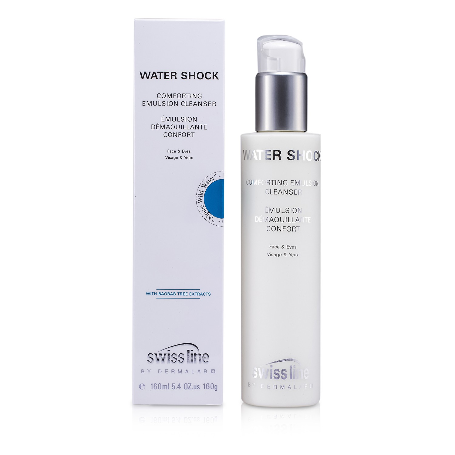 Swissline Water Shock Comforting Emulsion Cleanser 160ml/5.4oz