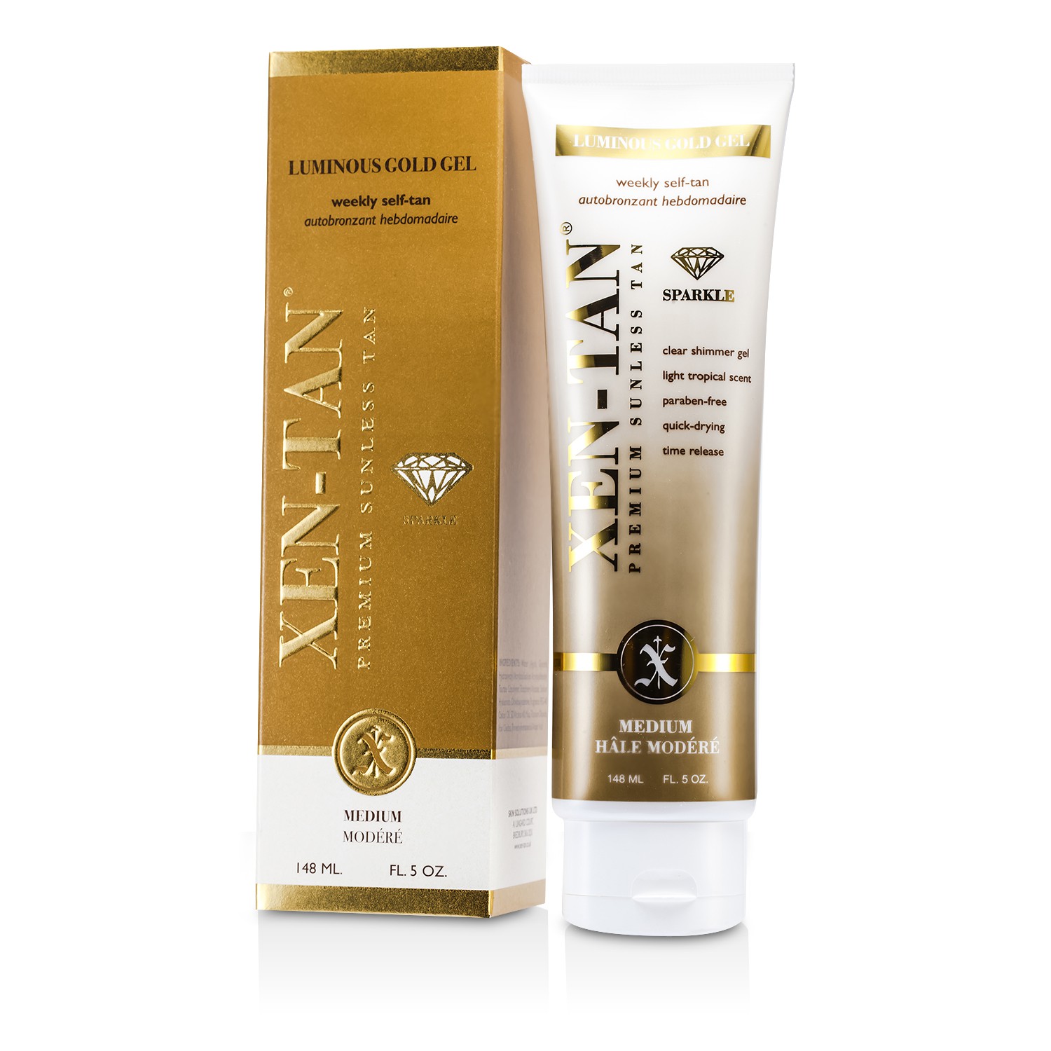 Xen Tan Сияющий Золотистый Гель 148ml/5oz