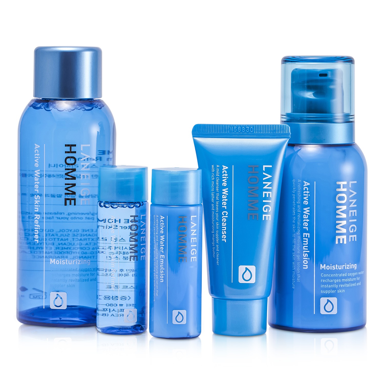 Laneige 蘭芝  男士補水組合: 潔面乳 + 2x 乳液+ 2x 補濕液 5件