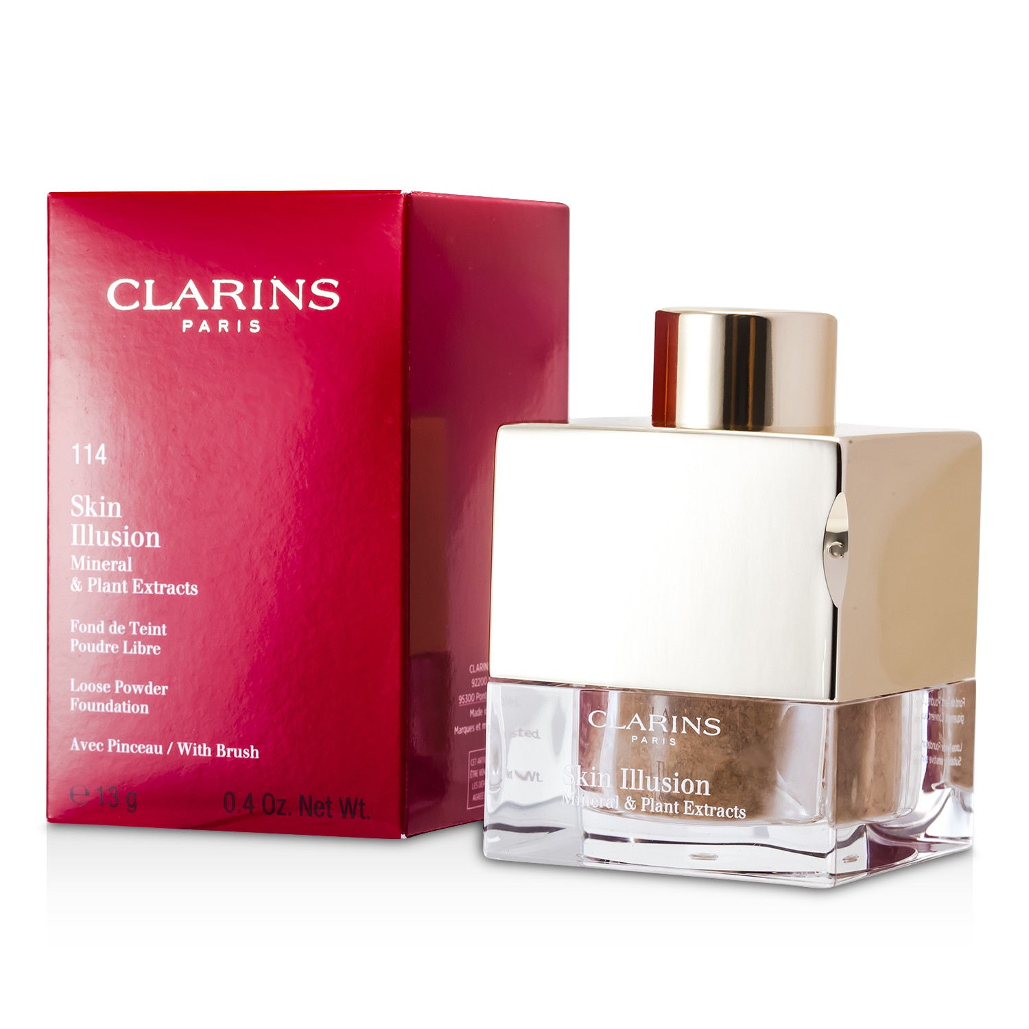 Clarins Pó solto Skin Illusion Mineral & Plant Extracts Loose Powder Foundation (c/ pincel) 13g/0.4oz