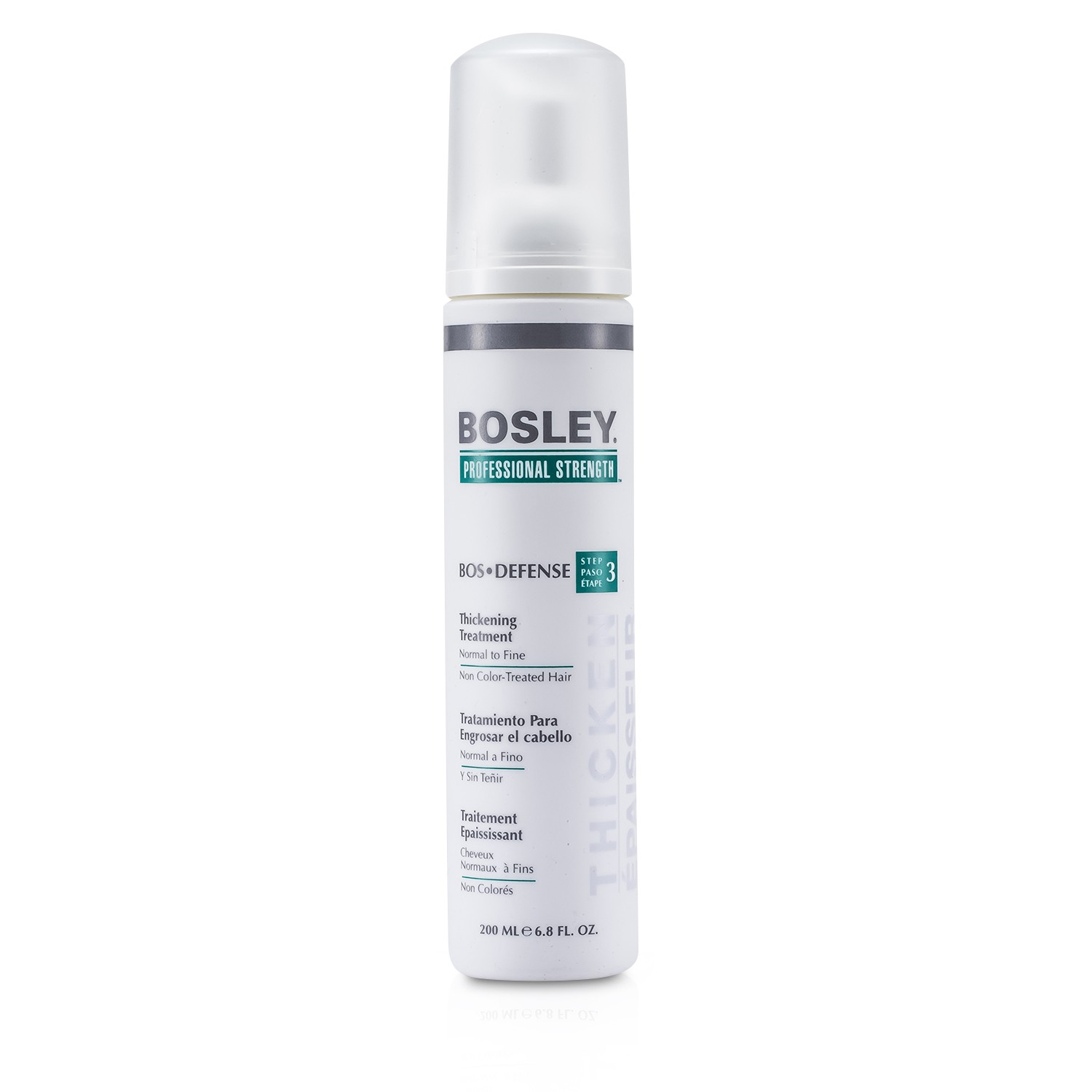 Bosley Professional Strength Bos Defense Утолщающее Средство (для Нормальных и Тонких Неокрашенных Волос) 200ml/6.8oz