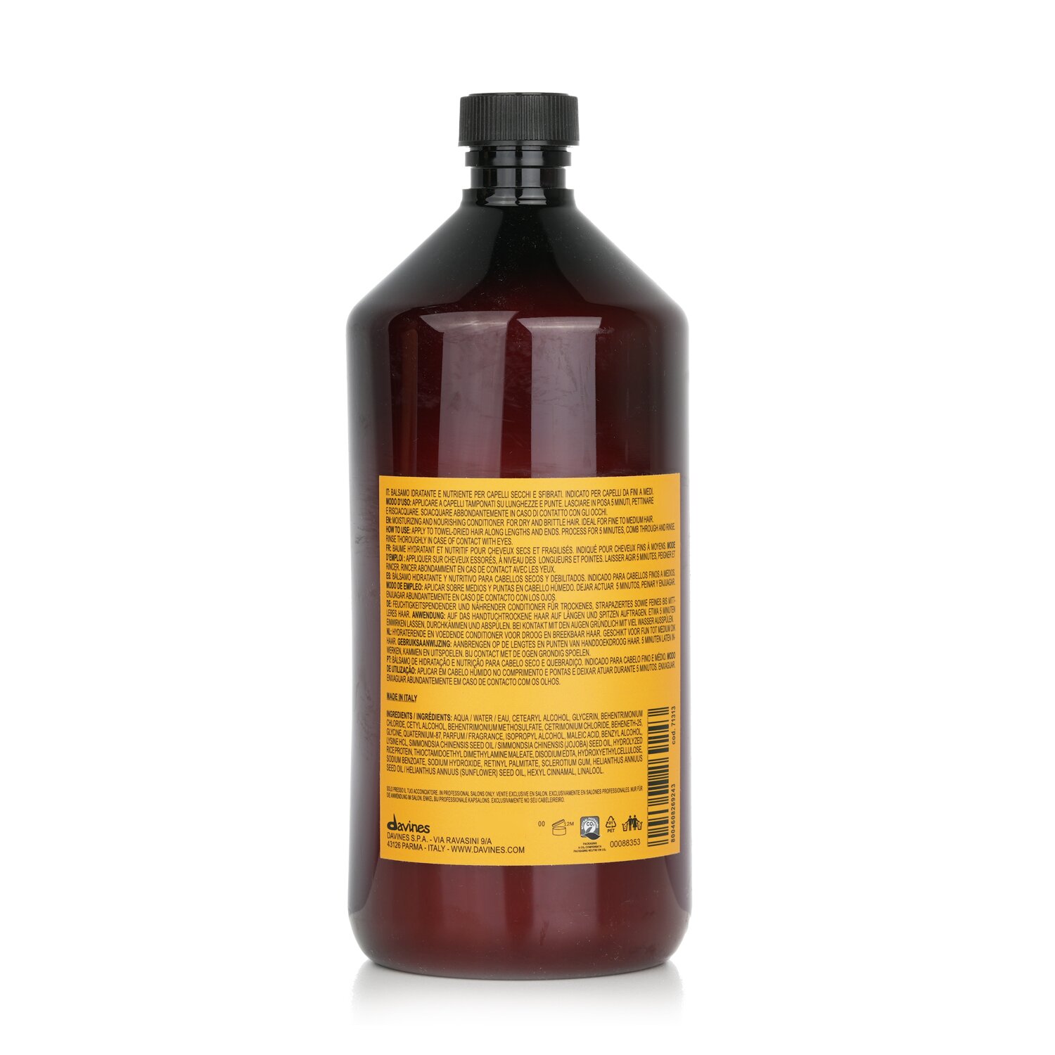Davines Natural Tech Acondicionador Milagro Vegetariano Nutritivo (Para Cabello Seco, Débil) 1000ml/33.81oz