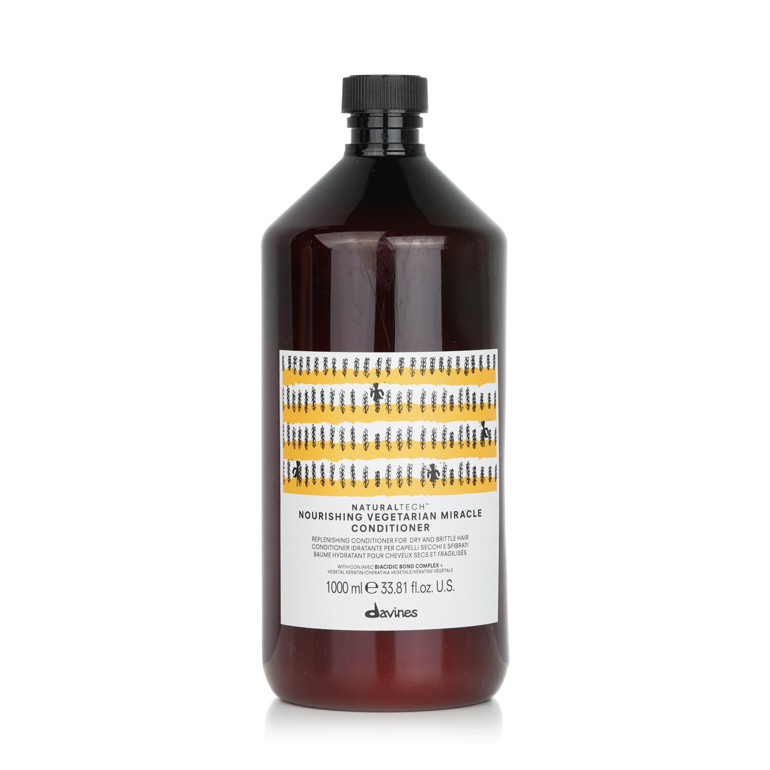 Davines Natural Tech Acondicionador Milagro Vegetariano Nutritivo (Para Cabello Seco, Débil) 1000ml/33.81oz