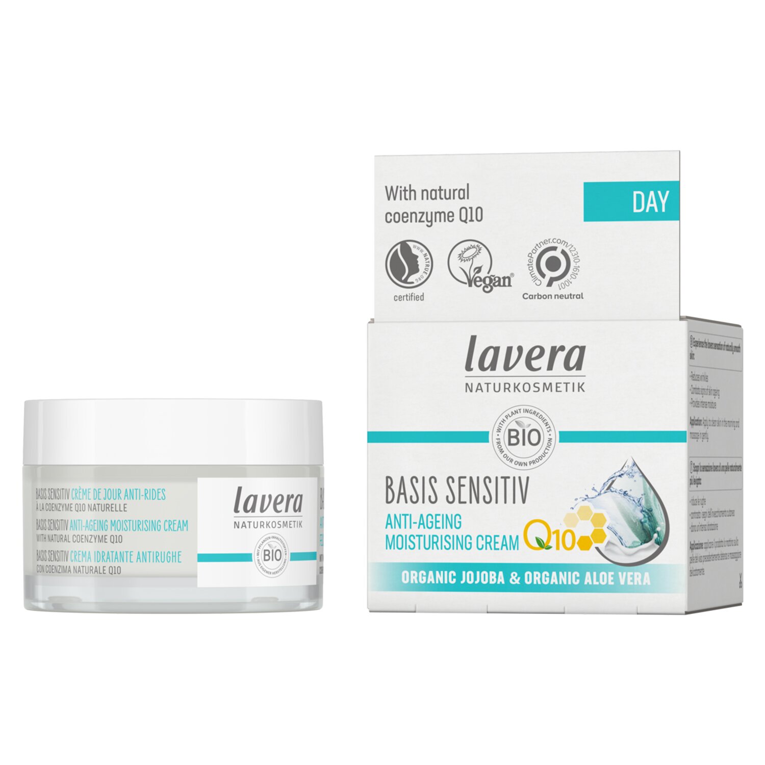 Lavera Krem nawilżający na noc z koenzymem Q10 Basis Sensitiv Moisturizing Cream Q10 47507 50ml/1.6oz