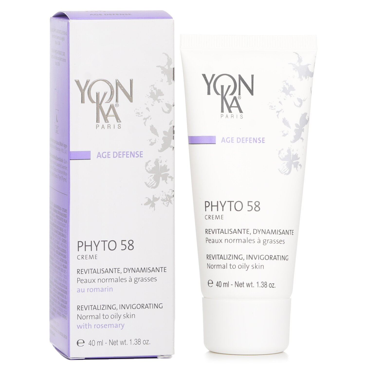 Yonka Age Defense Phyto 58 Creme With Rosemary - Revitalizing, Invigorating (Normal To Oily Skin) 40ml/1.38oz