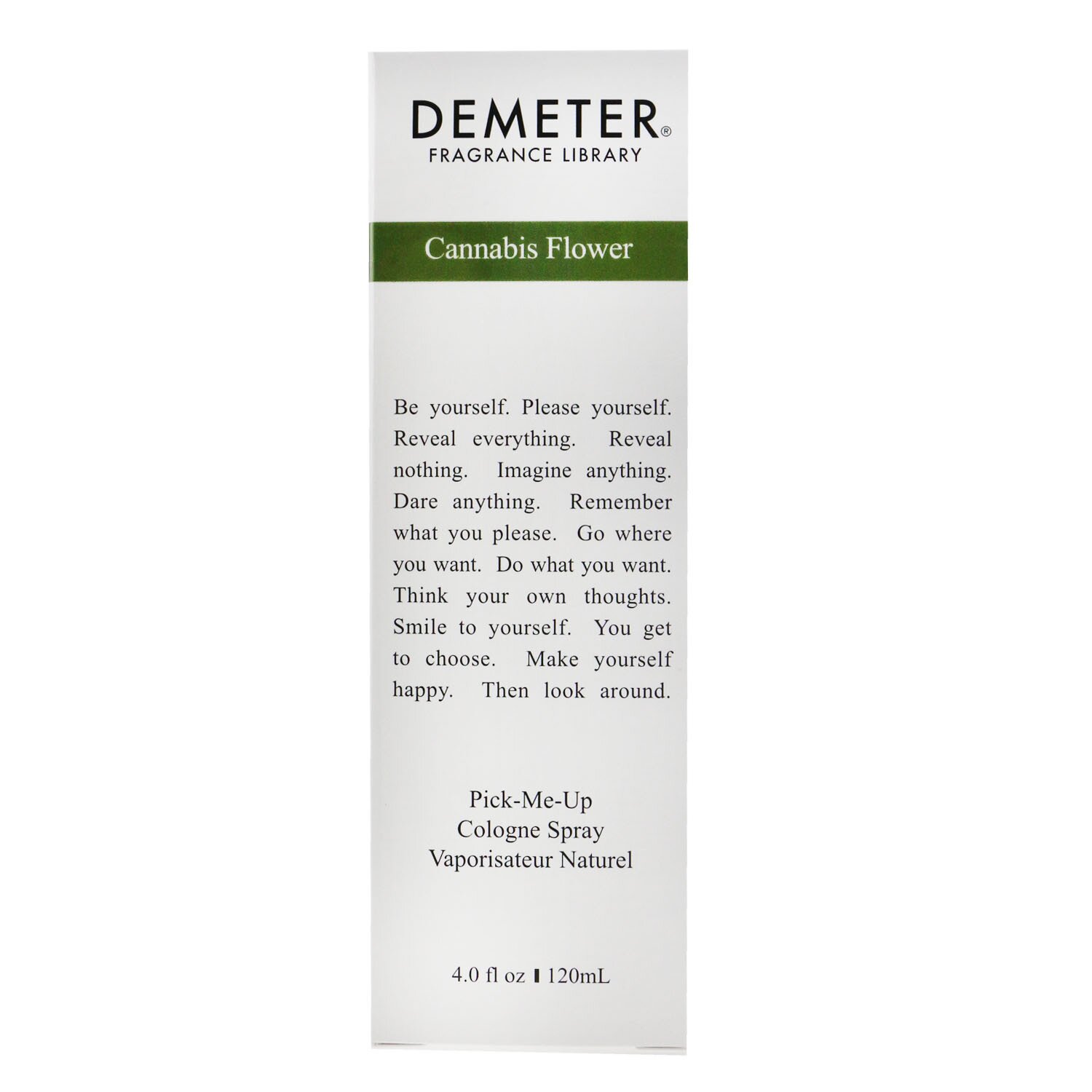 Demeter Cannabis Flower - kolínská voda s rozprašovačem 120ml/4oz