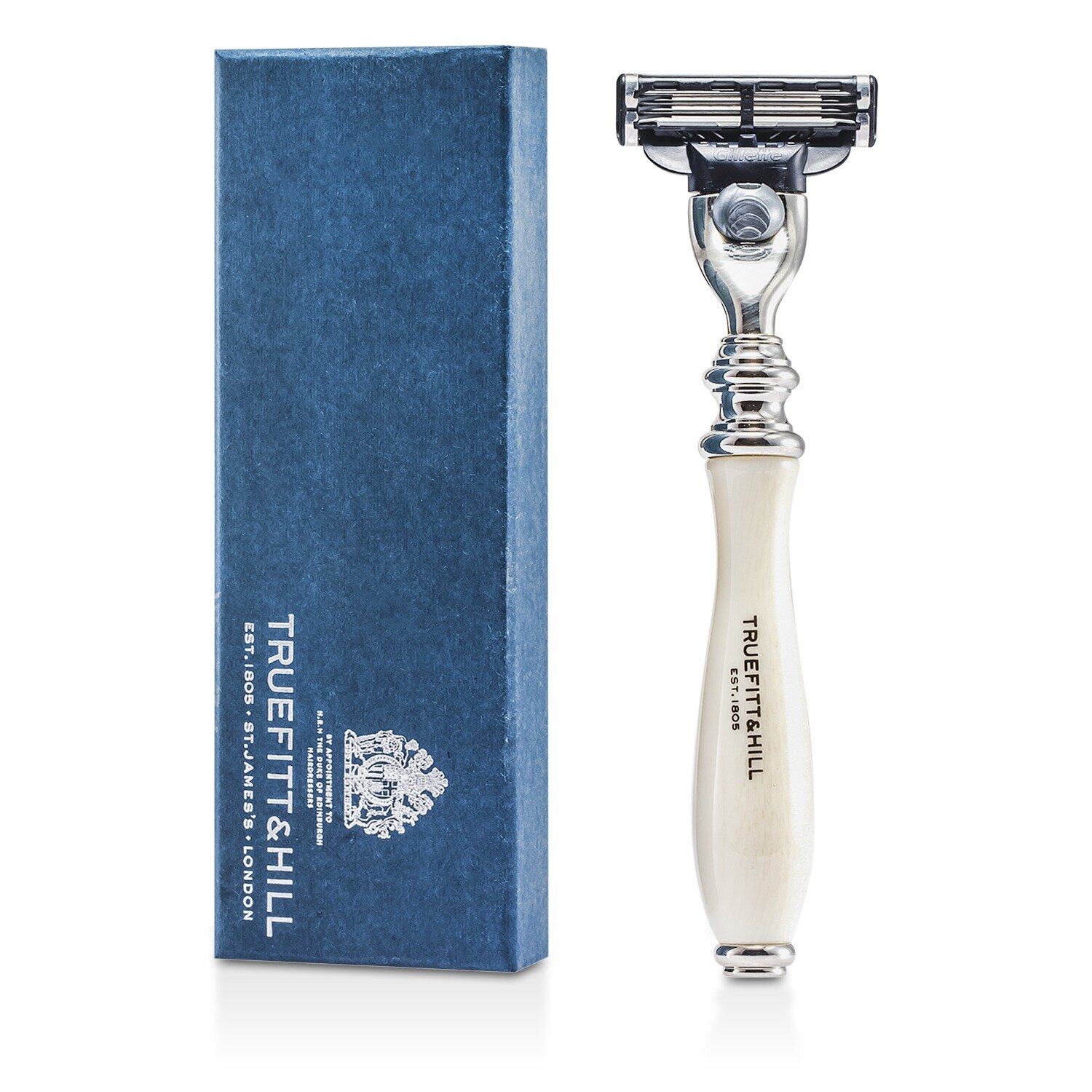 Truefitt & Hill Wellington Mach III Chrome Razor - Ivory 1pc