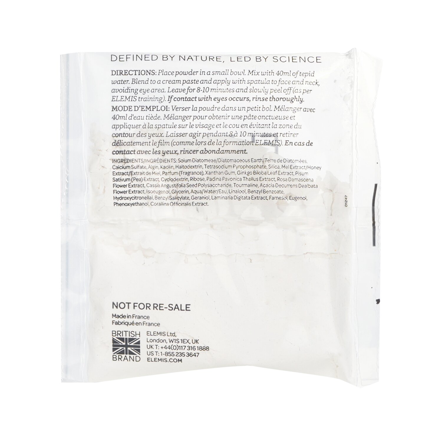 Elemis Máscara Cuarzo Pro Colágeno Lift Peel Off (Producto Salón) 10x15g/0.5oz