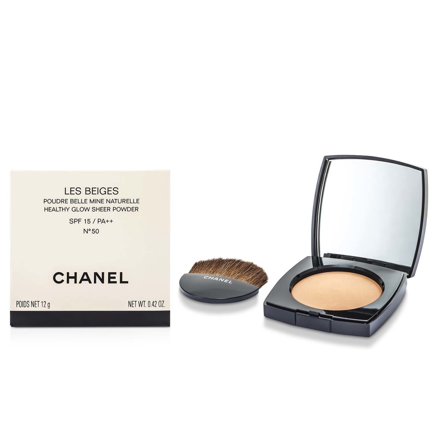 Chanel Les Beiges פודרה טהורה זוהרת ובריאה SPF 15 12g/0.4oz