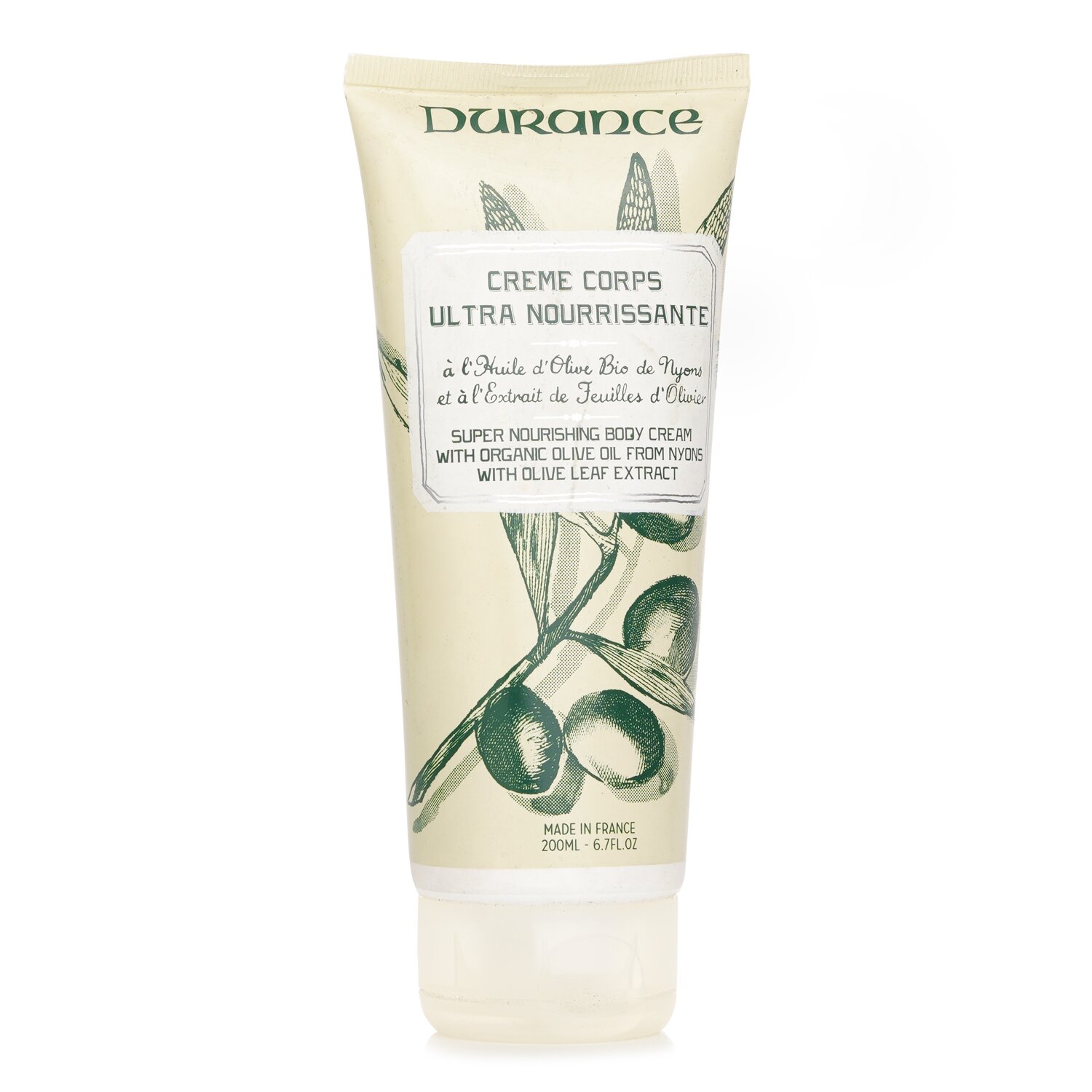Durance Crema Corporal Super Nutritiva con Extracto de Hoja de Olivo 200ml/6.7oz
