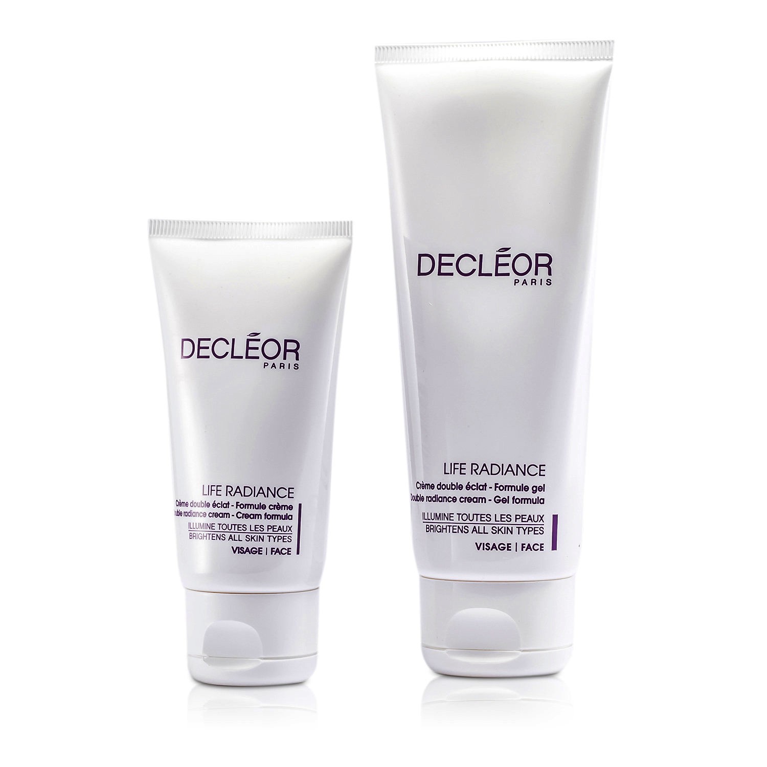 Decleor Life Radiance Set: Double Radiance Cream-Gel 100ml + Double Radiance Cream 50ml (Salon Product) 2pcs