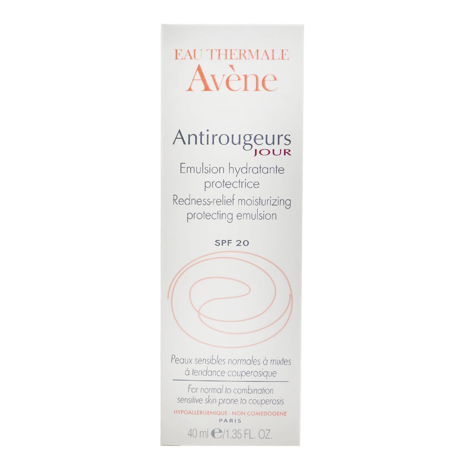 Avene Antirougeurs Redness-relief Moisturizing Protecting Emulsion SPF 20 - For Normal to Combination Sensitive Skin 40ml/1.35oz