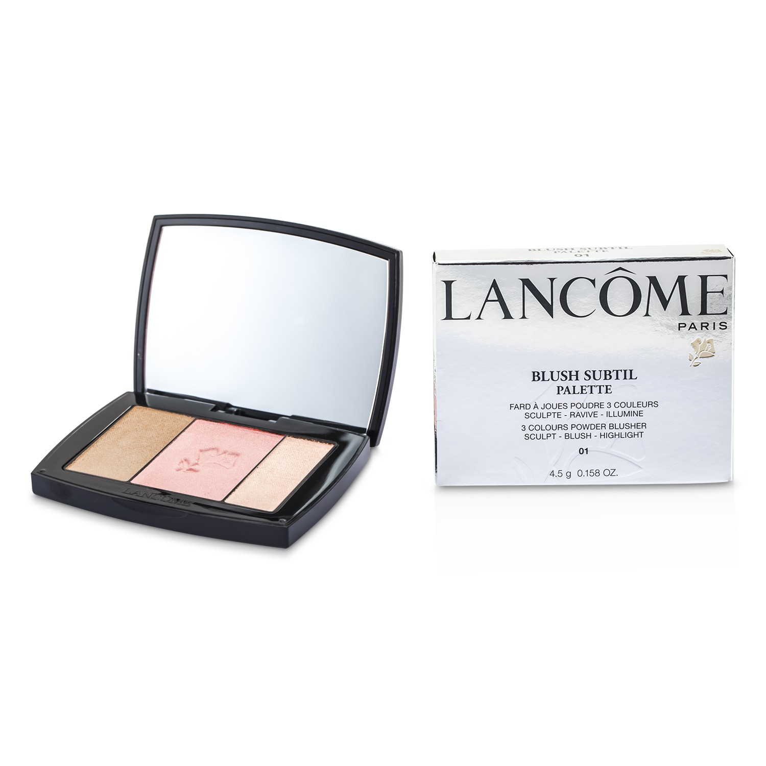Lancome Ανάλαφρο Ρουζ Παλέτα (3x Αποχρώσεις Ρουζ σε Μορφή Πούδρας) 4.5g/0.158oz