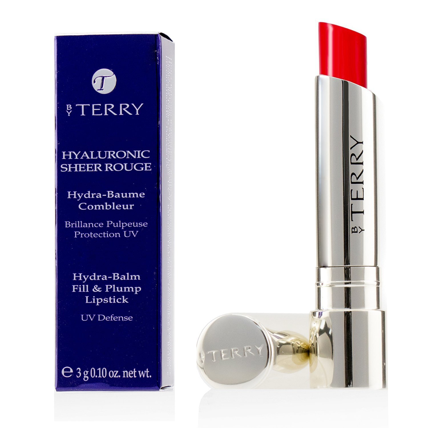 By Terry Pomadka ujędrniająca i uwydatniająca Hyaluronic Sheer Rouge Hydra Balm Fill & Plump Lipstick (UV Defense) 3g/0.1oz