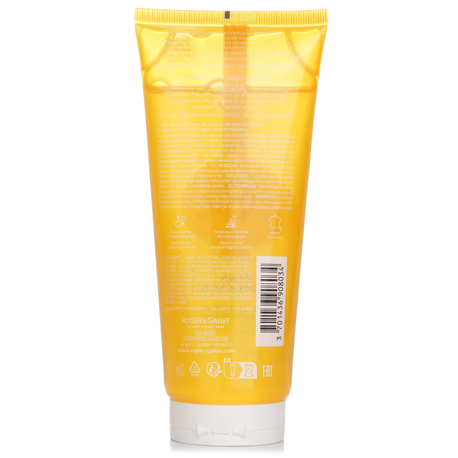 Roger & Gallet Bois d' Orange Shower Gel 200ml/6.6oz
