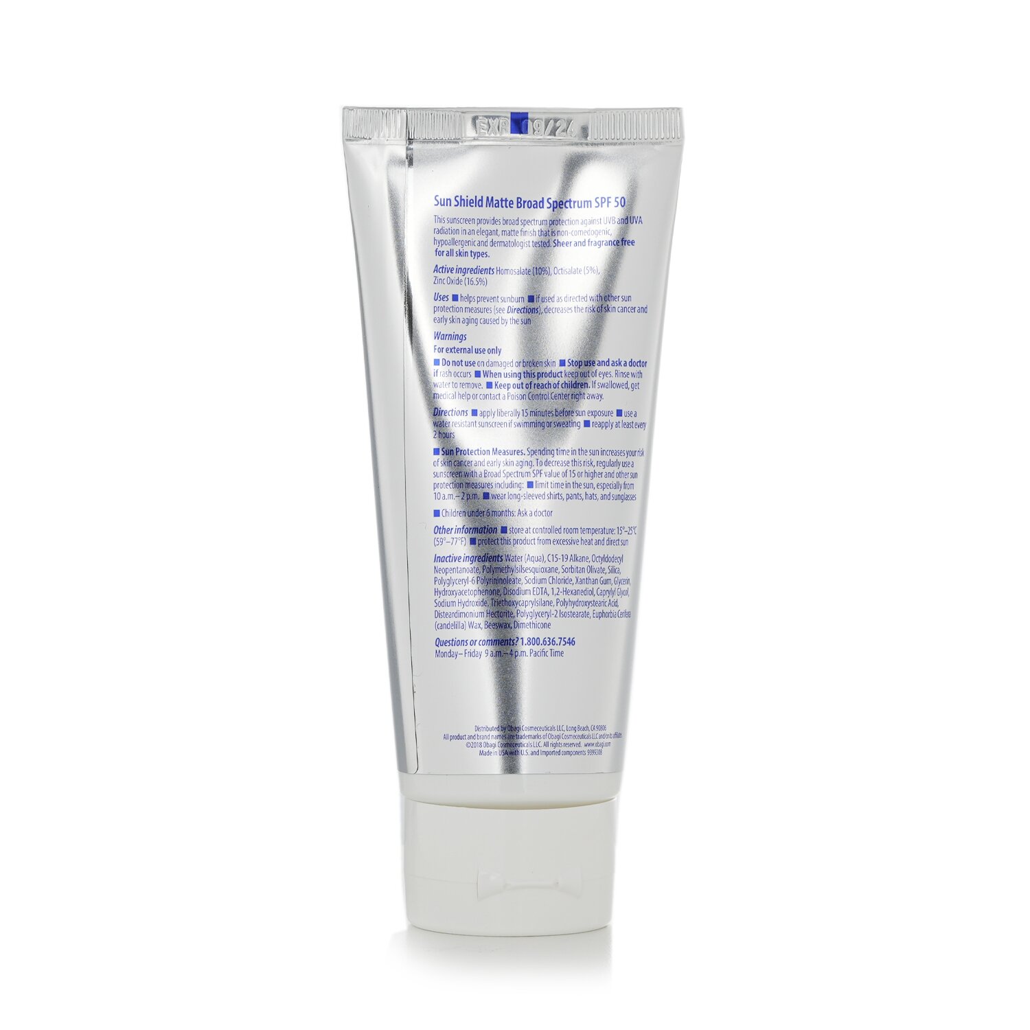 Obagi Sun Shield Matte Broad Spectrum SPF 50 85g/3oz