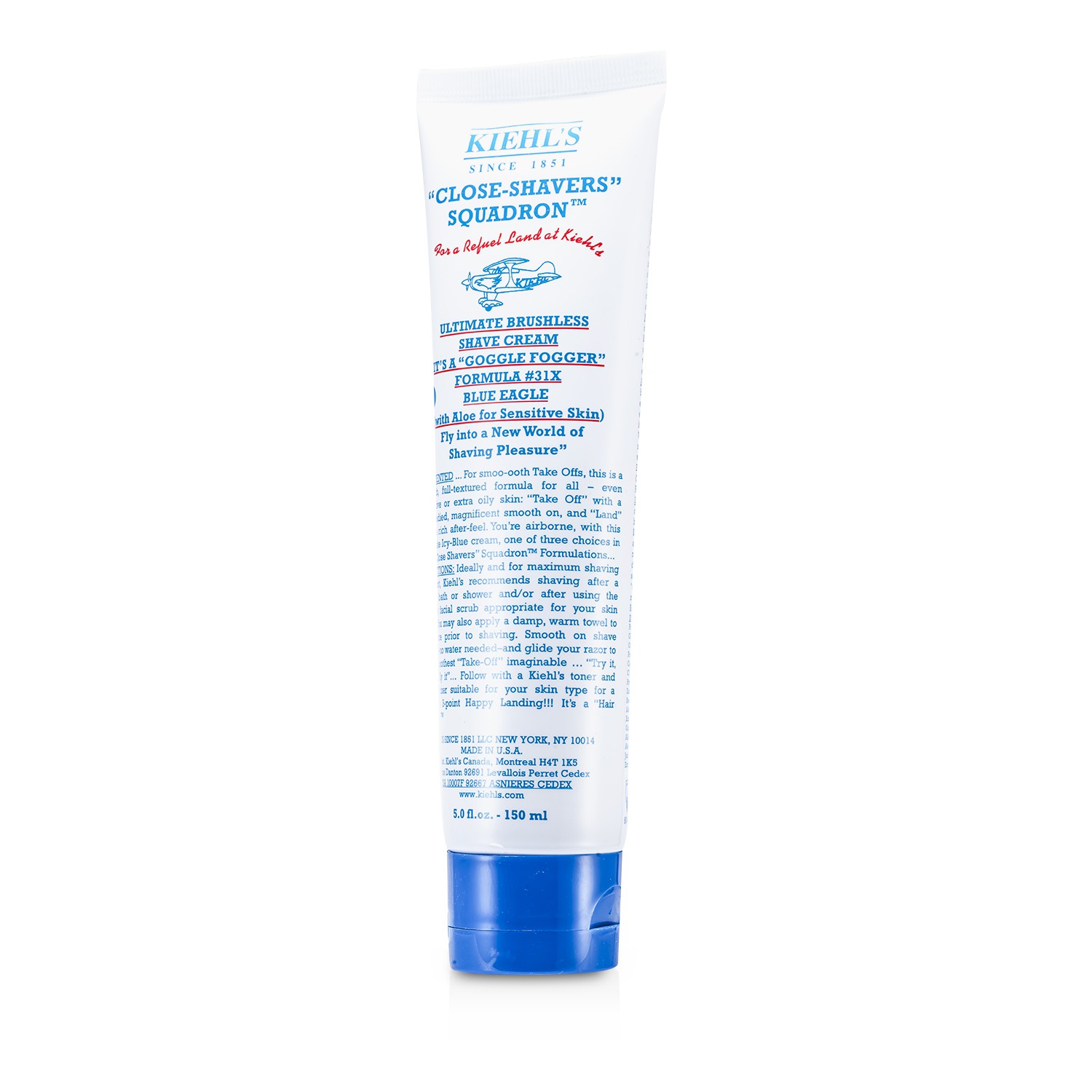 Kiehl's Ultimate Brushless Shave Cream - Blue Eagle 150ml/5oz