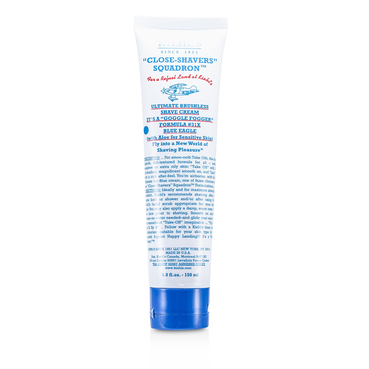 Kiehl's Ultimate Brushless Shave Cream - Blue Eagle 150ml/5oz