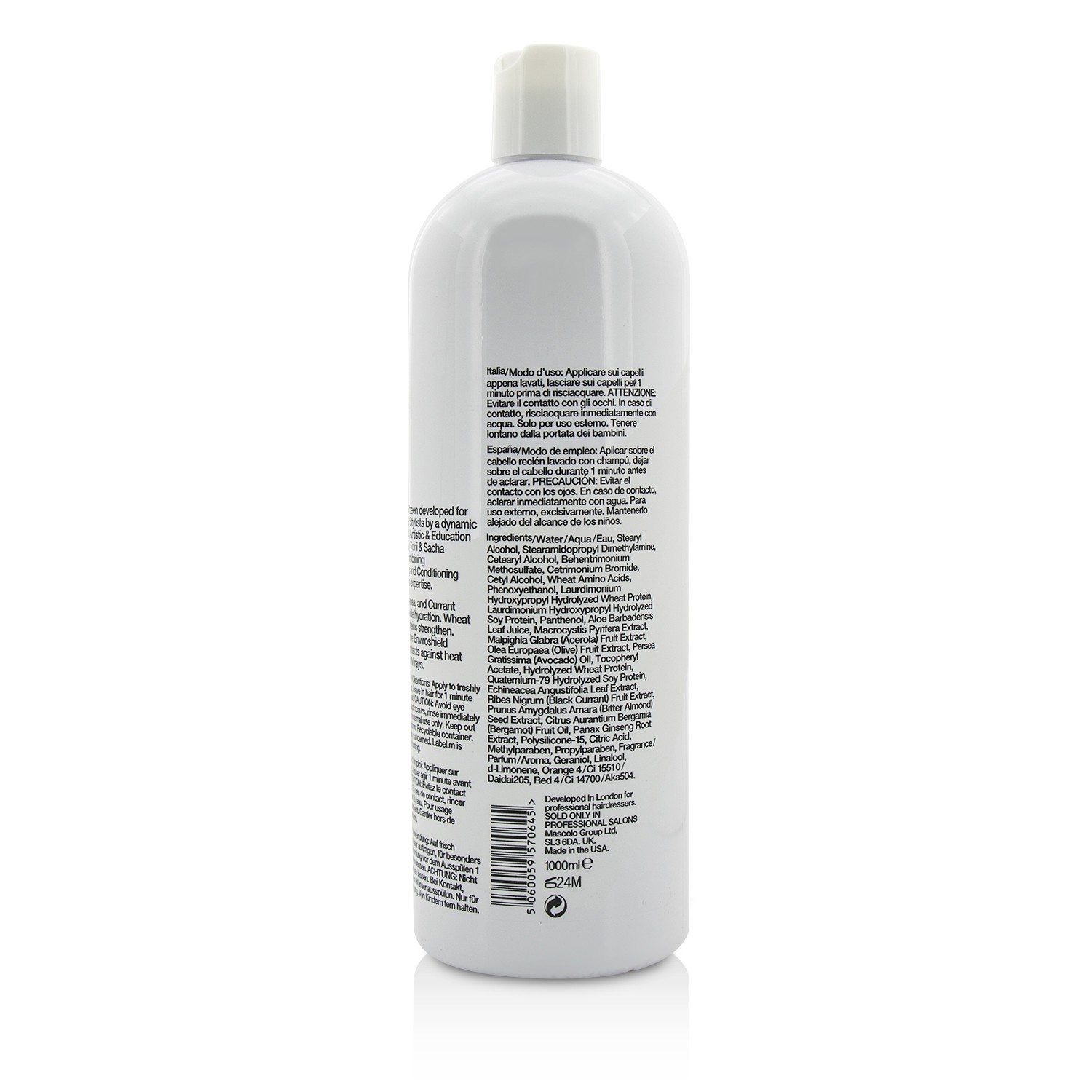 Label.M Moisturising Conditioner (Rehydrates Dry and Damaged Hair) 1000ml/33.8oz