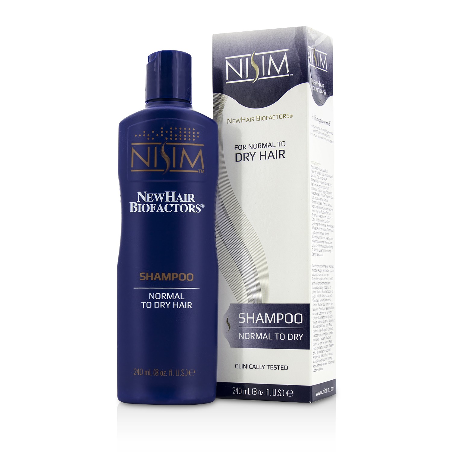 Nisim Šampon pro normální až suché vlasy Shampoo (For Normal to Dry Hair) (krabička mírně poškozena) 240ml/8oz