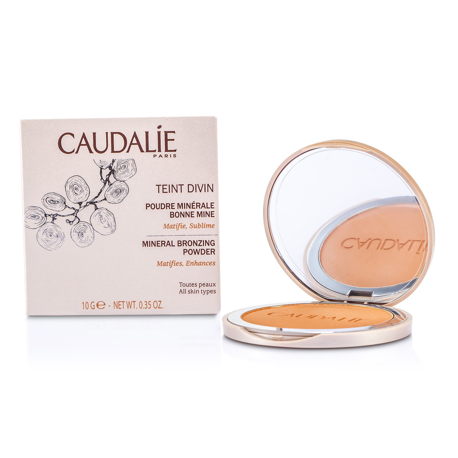 Caudalie Teint Divin Минеральная Пудра Бронзер 10g/0.35oz