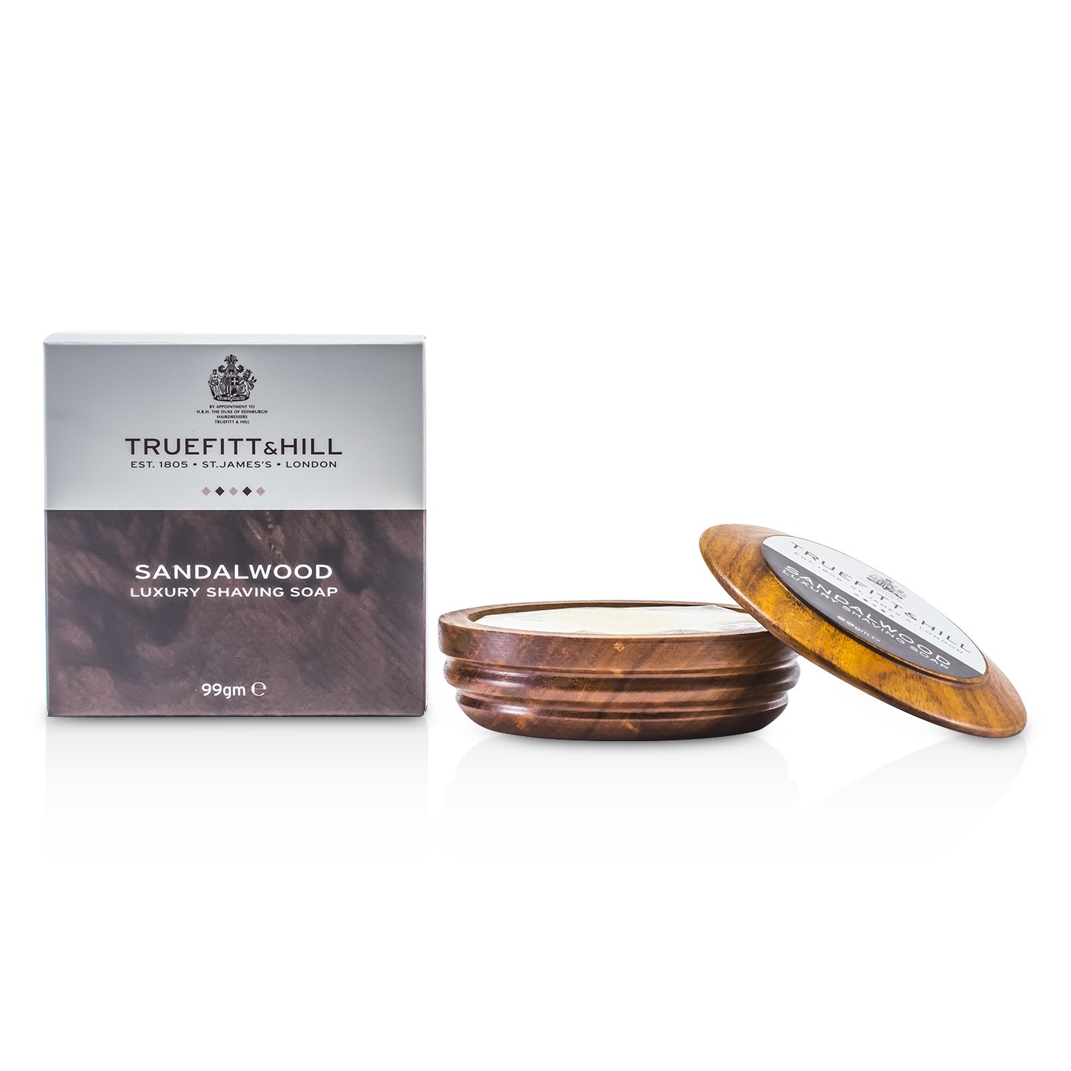 Truefitt & Hill Sandalwood Luxury Shaving Soap (In Wooden Bowl) 99g/3.3oz