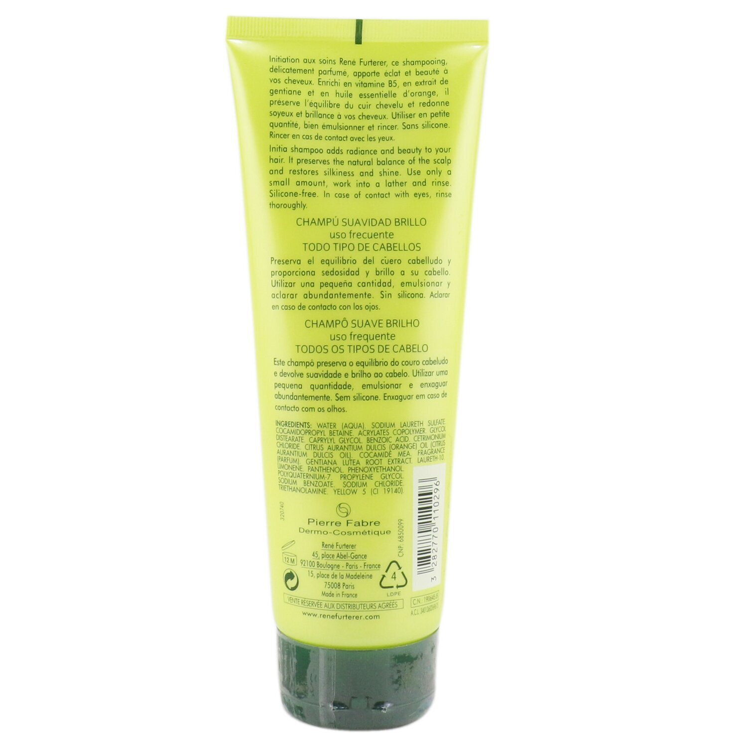 Rene Furterer Initia Softening Shine Shampoo (Frequent Use, All Hair Types) 250ml/8.4oz
