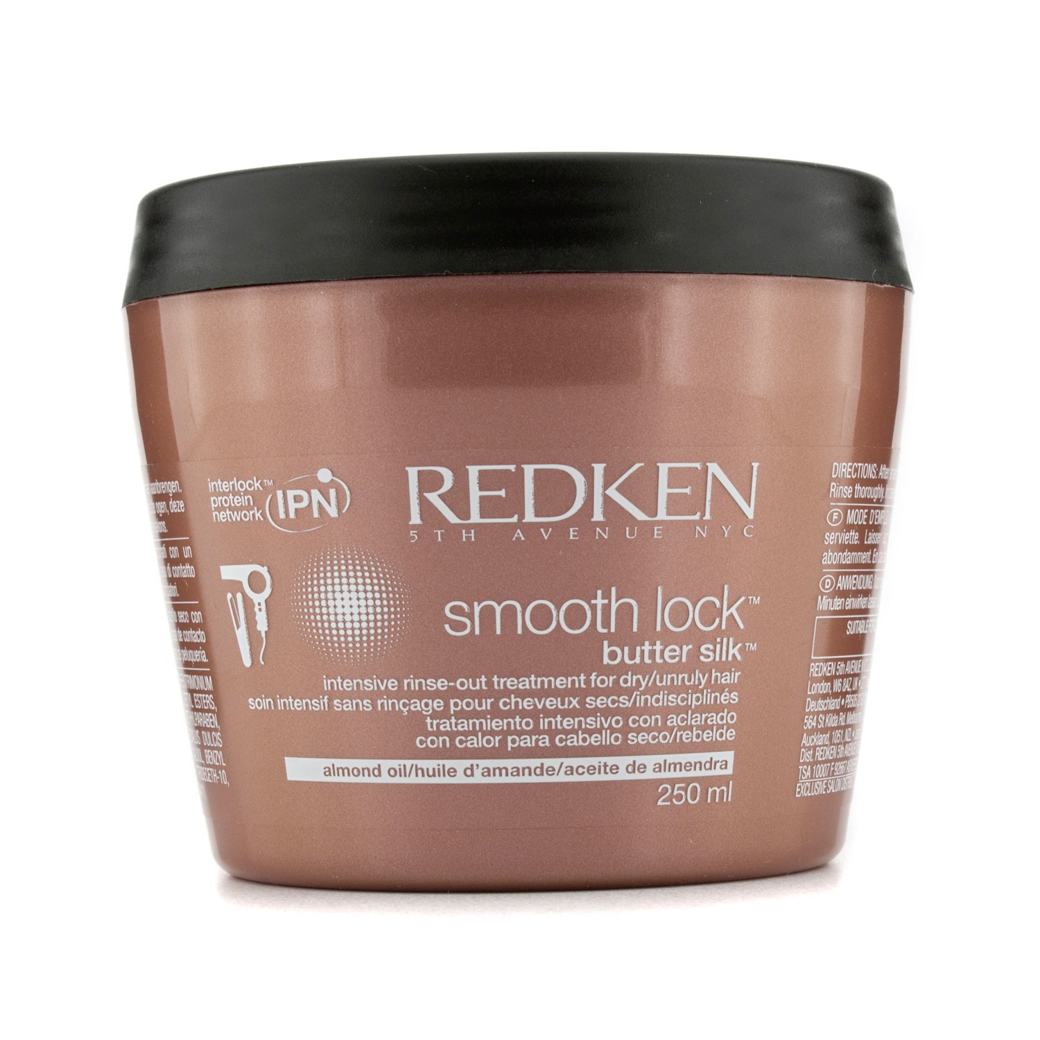 Redken Smooth Lock Butter Silk Intensive Rinse-Out Treatment (For Dry and Unruly Hair - Jar) 250ml/8.5oz