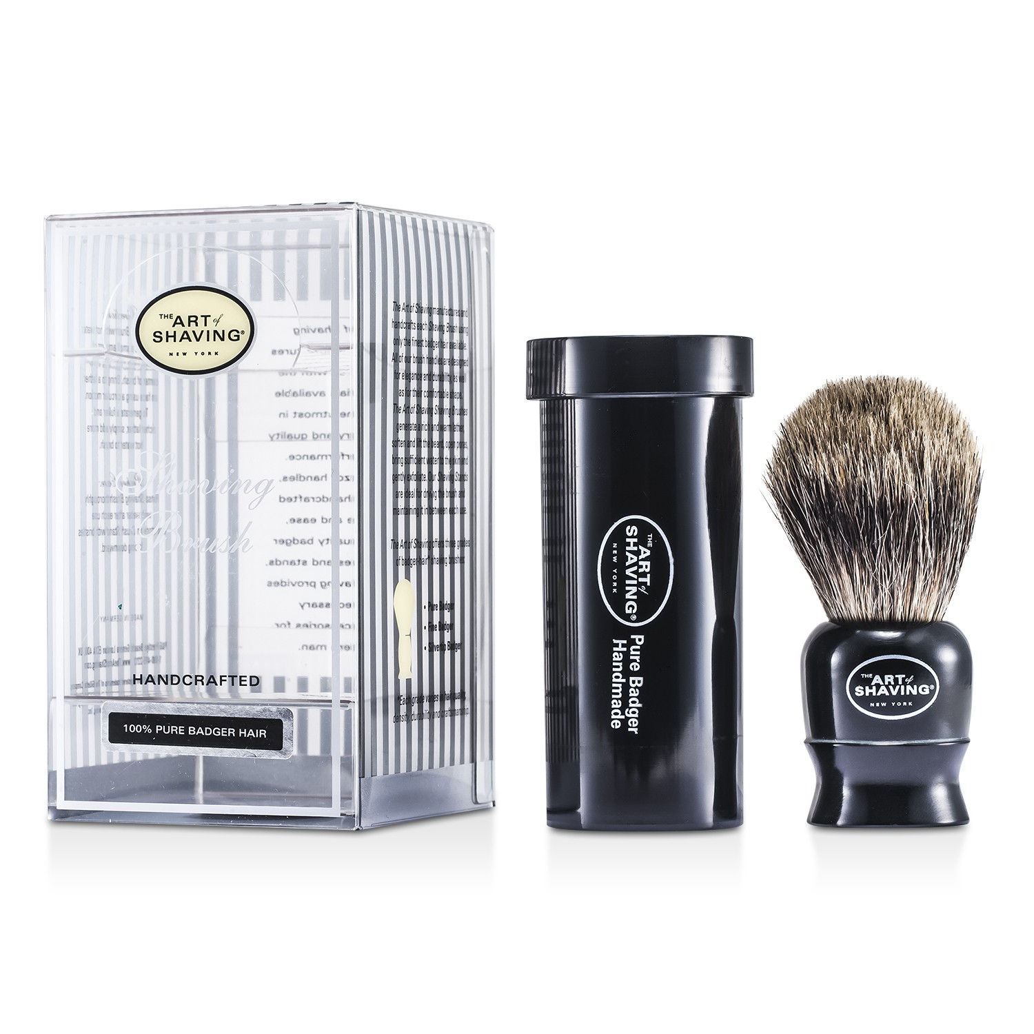 The Art Of Shaving Travel Pure Badger - Black 1pc