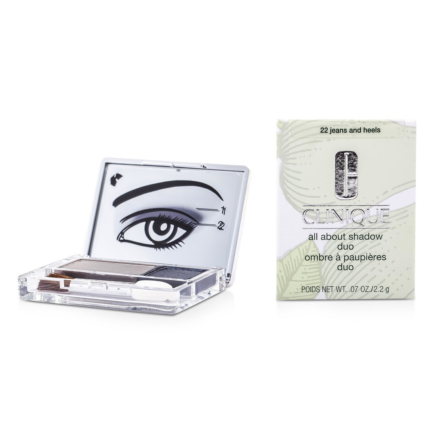 Clinique Paleta dwóch cieni dop powiek All About Shadow Duo 2.2g/0.07oz