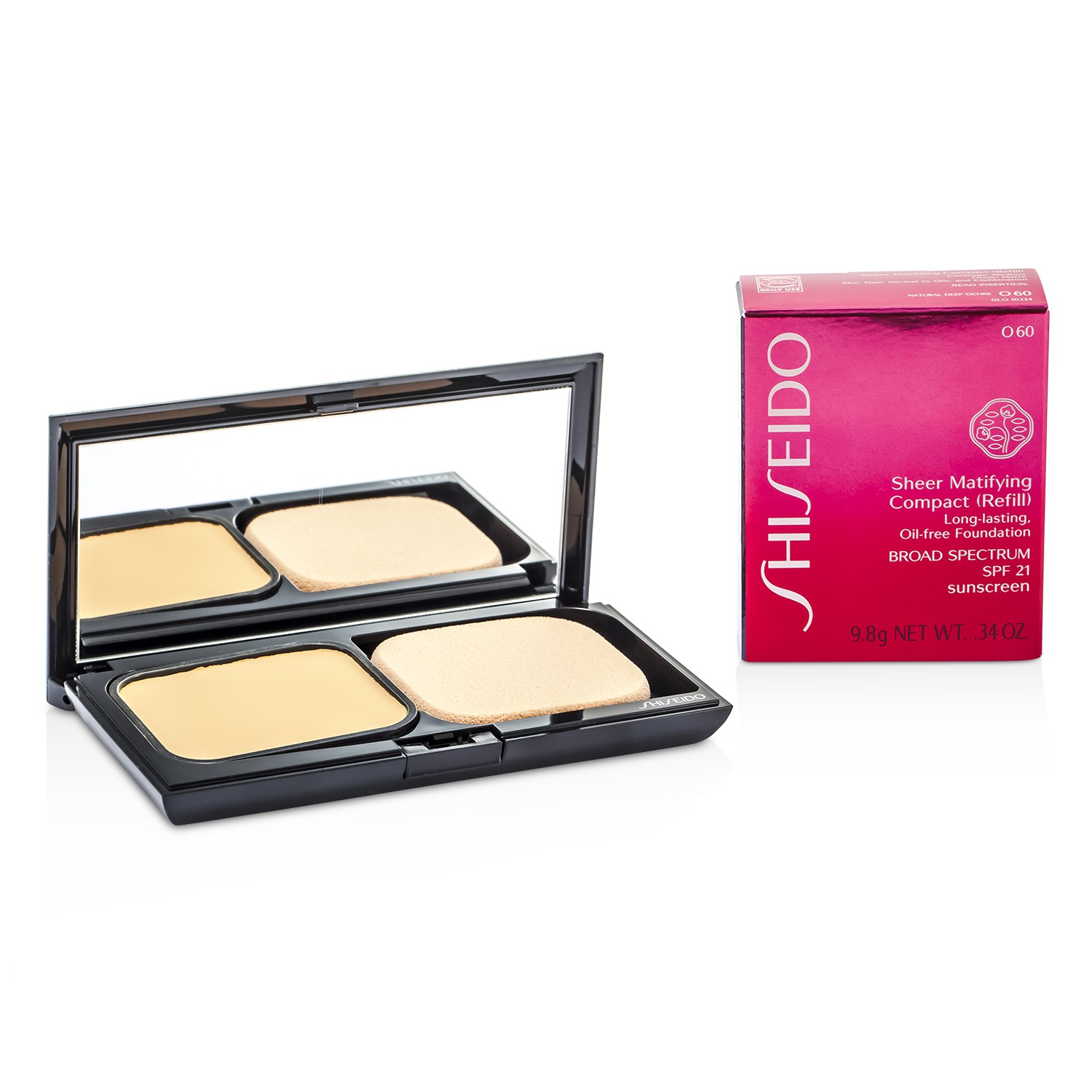 Shiseido Sheer Matifying Compact Sem Óleo SPF21 9.8g/0.34oz