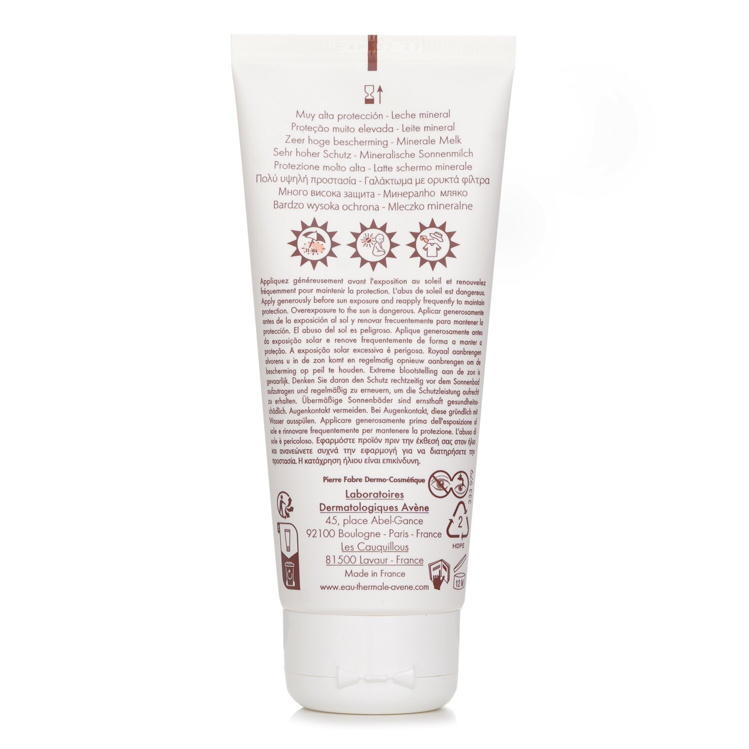 Avene Protetor Solar Very High Mineral SPF 50+ 100ml/3.3oz