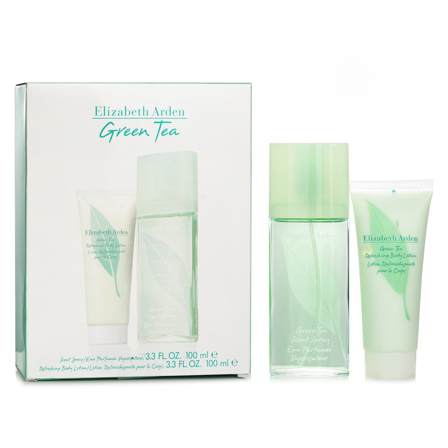 Elizabeth Arden Green Tea Coffret: Eau Parfumee Spray 100ml/3.3oz + Refreshing Body Lotion 100ml/3.3oz 2pcs