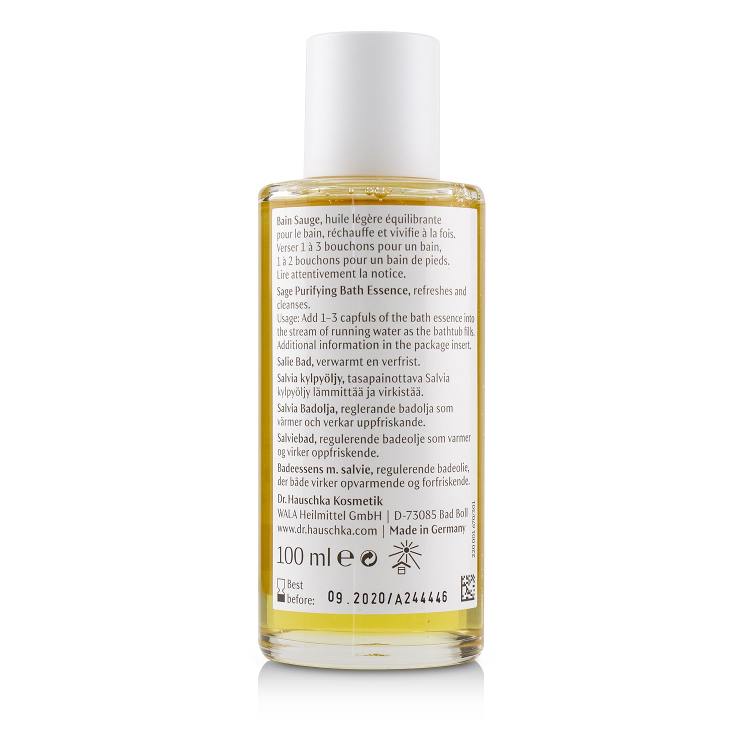 Dr. Hauschka Sage Purifying Bath Essence 100ml/3.4oz