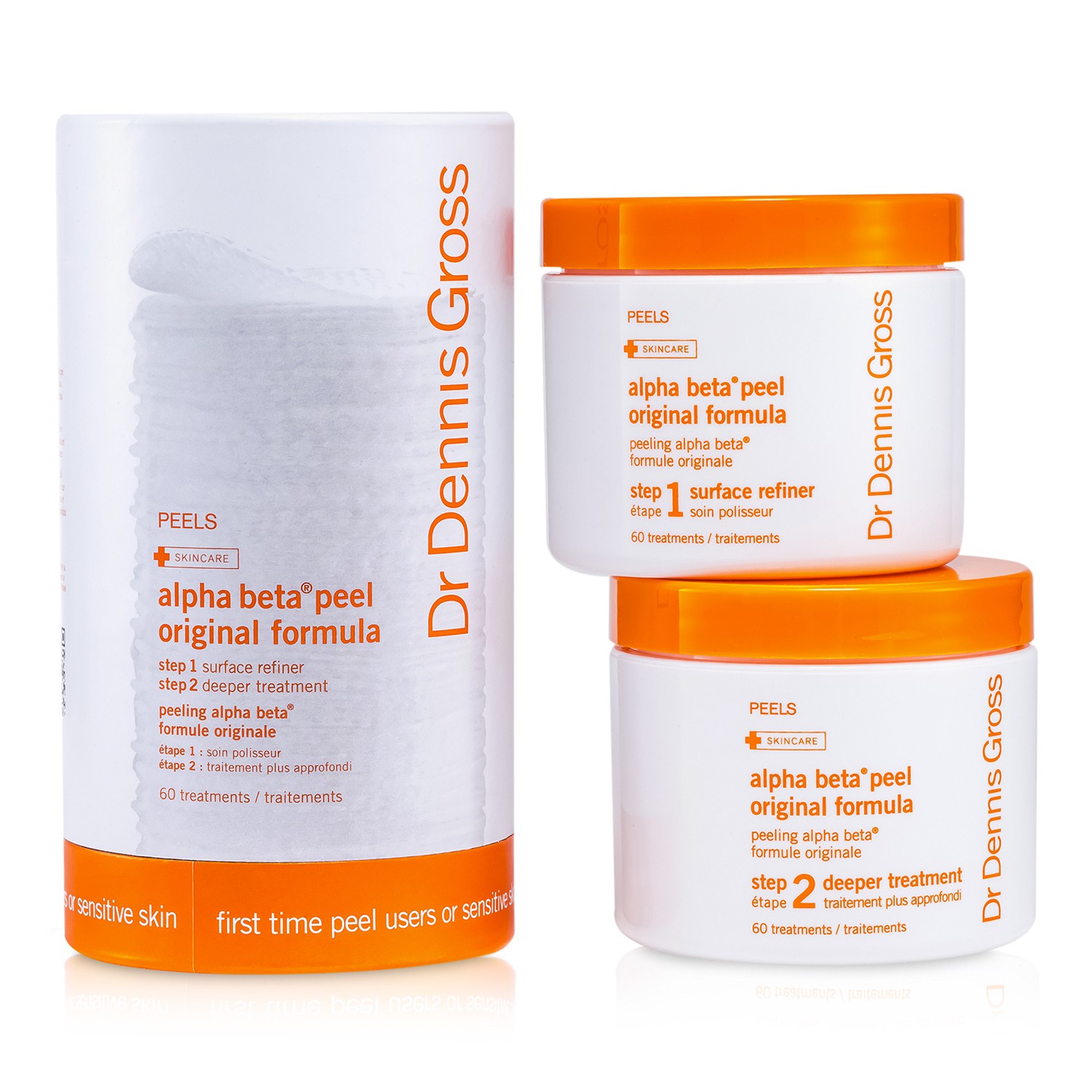 丹尼斯医生 Dr Dennis Gross Alpha Beta 原配方洁肤护理片 (针对敏感肌肤; 罐装) 60 次使用