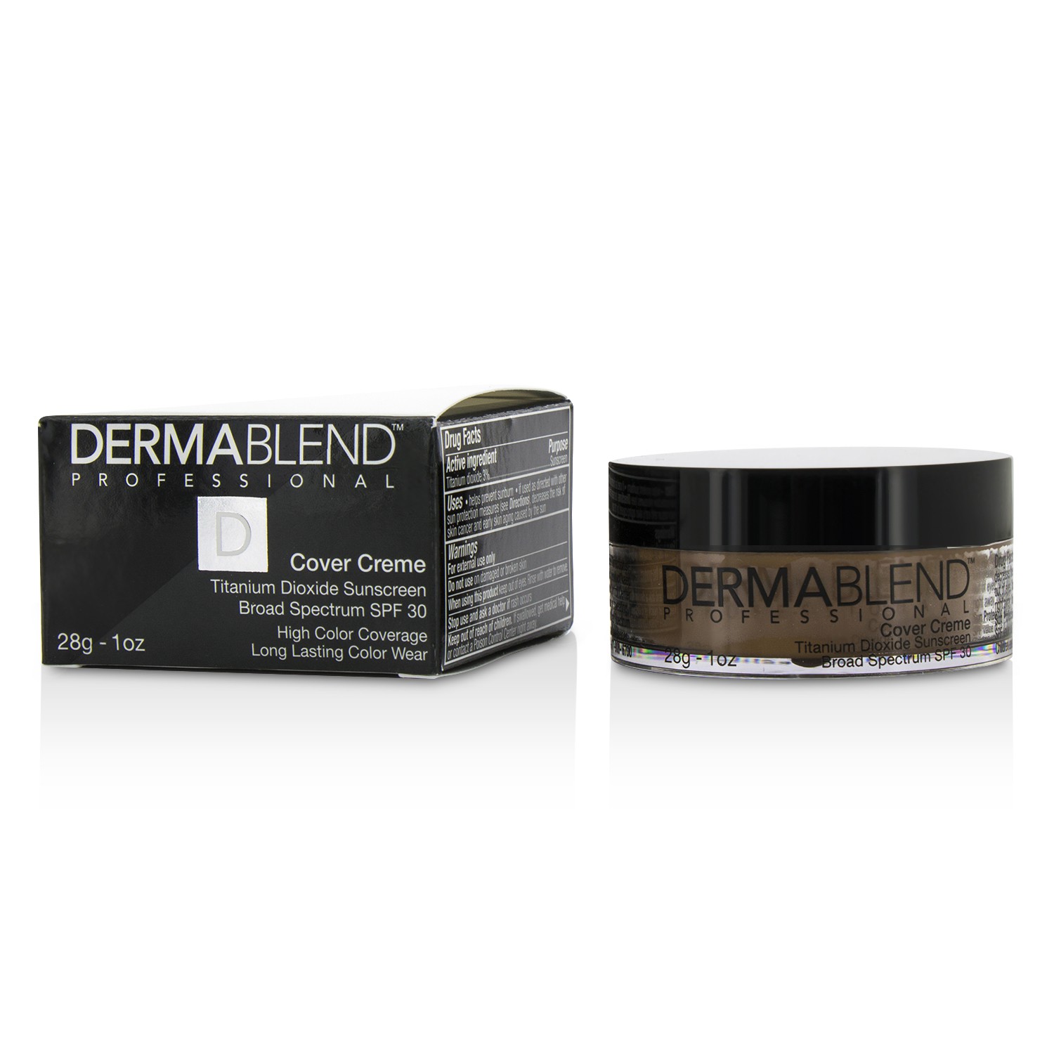 Dermablend Kremowy podkład z filtrem ochronnym Cover Creme Broad Spectrum SPF 30 (wysoki kolor pokrycia) 28g/1oz