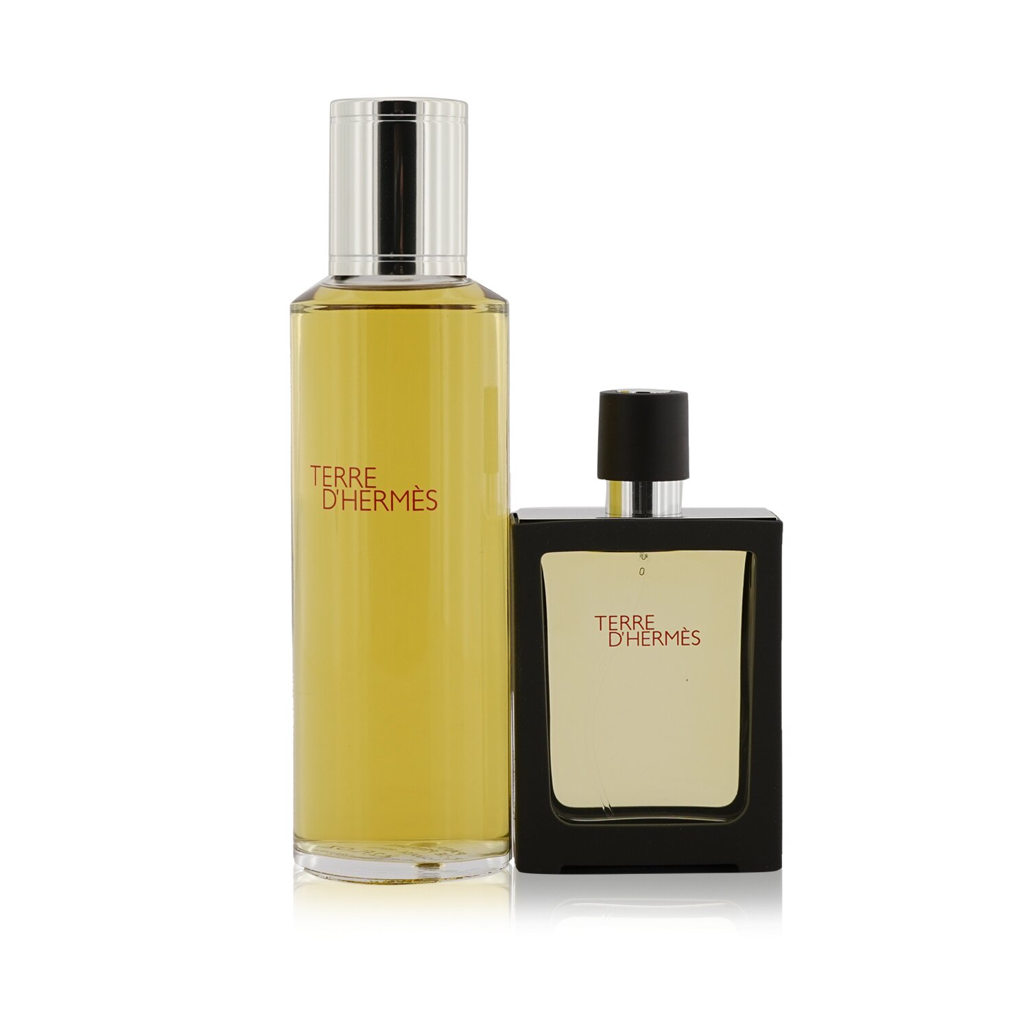 Hermes Terre D'Hermes Pure Parfum Spray Rellenable 30ml/1oz + Repuesto 125ml/4.2oz 2pcs