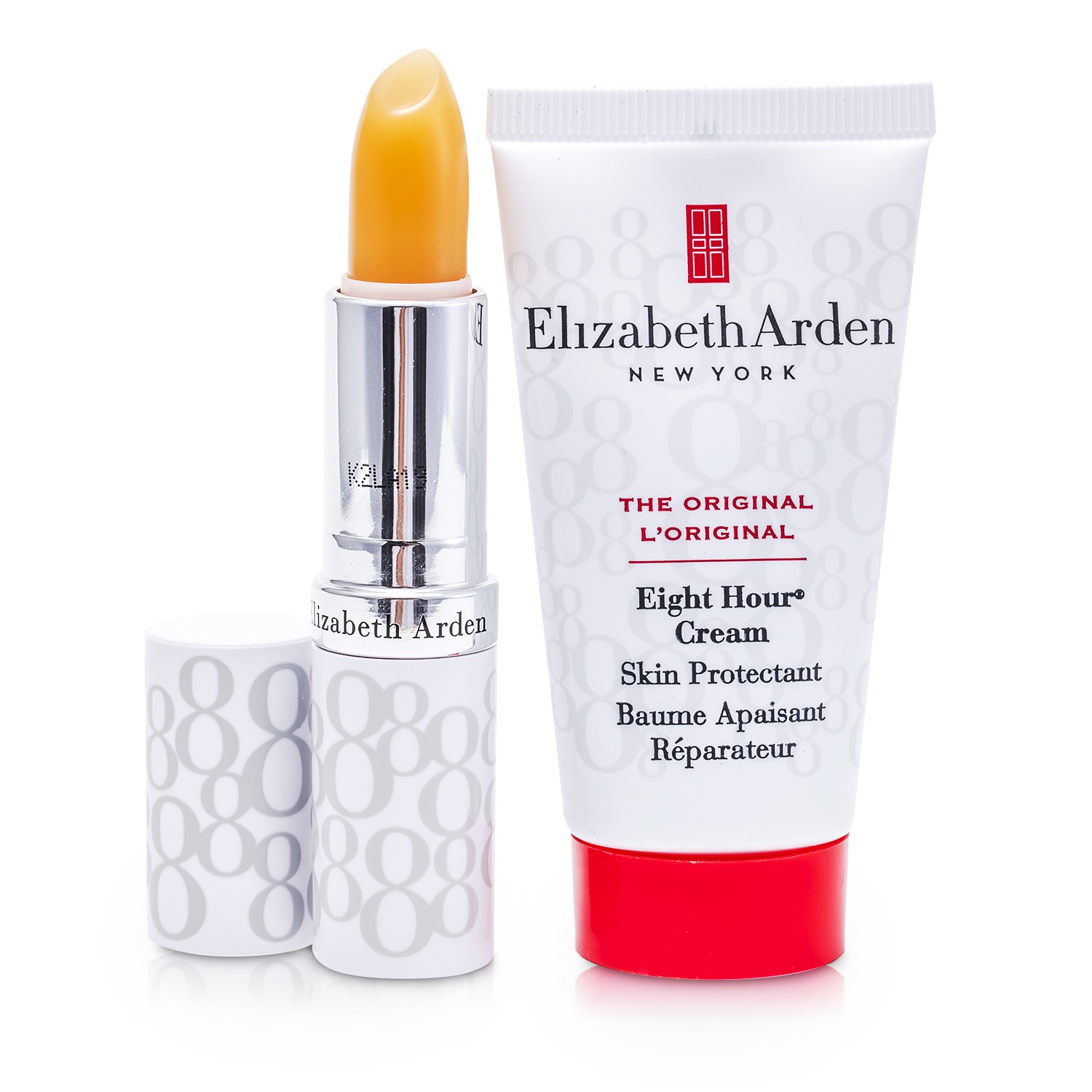 Elizabeth Arden Eight Hour Cream Set: Skin Protectant 30ml + Lip Protectant Stick SPF 15 2pcs