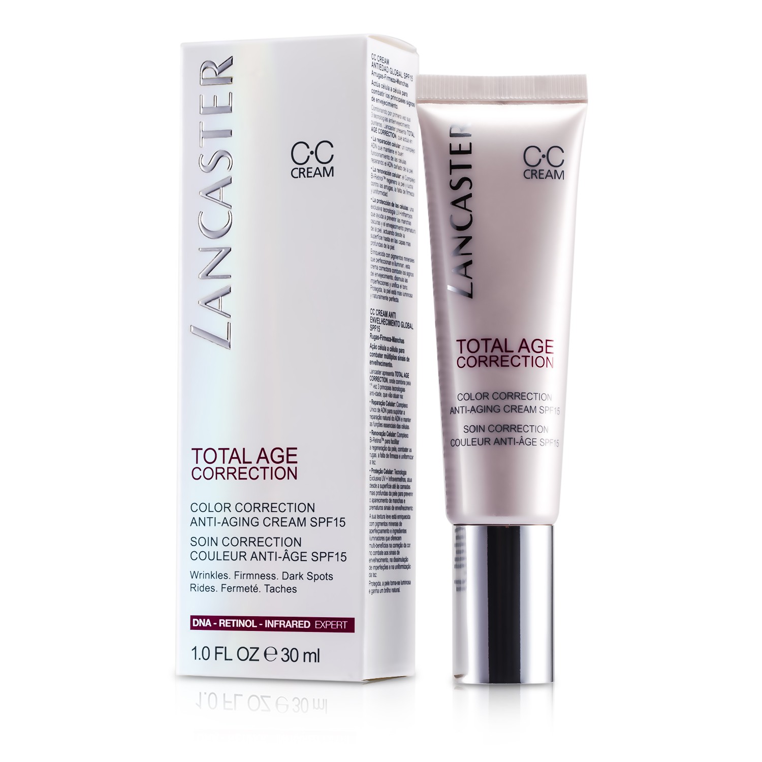 Lancaster Total Age Correction Rəng Düzəldici Qocalma Əleyhinə Krem SPF 15 30ml/1oz