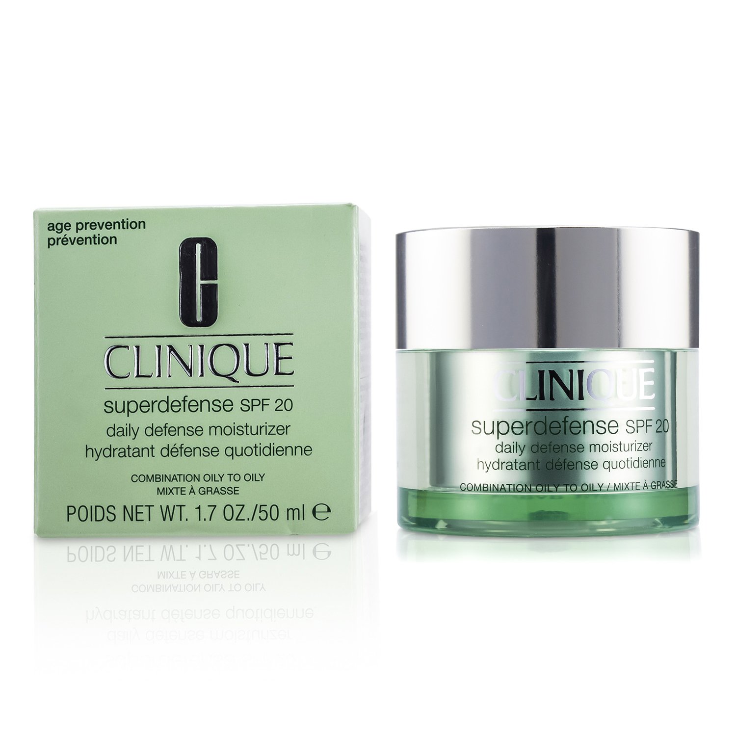 Clinique Nawilżający krem beztłuszczowy o chronnym filtrem Superdefense Daily Defense Moisturizer SPF 20 (skóra mieszana i tłusta) 50ml/1.7oz