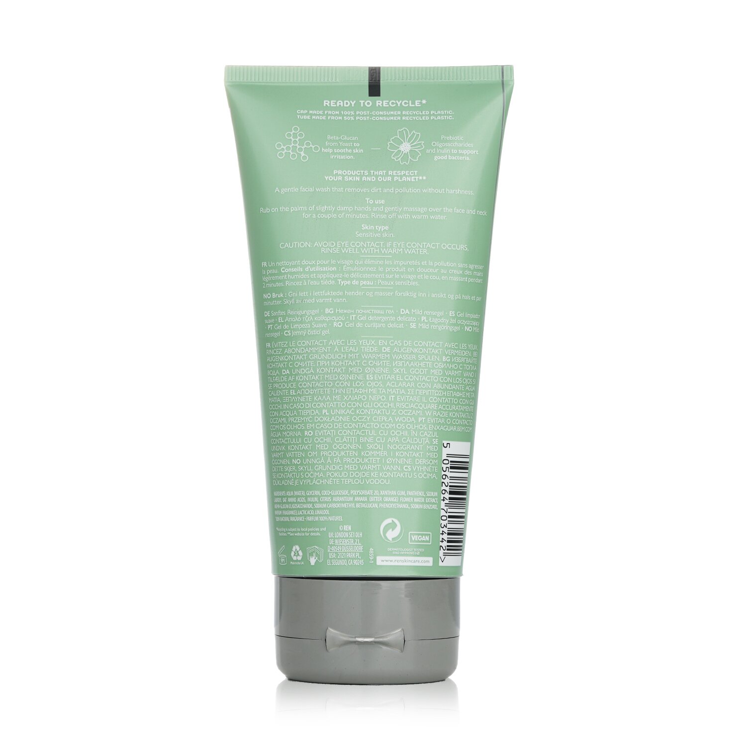 レン Ren エバーカームジェントルクレンジングジェル (敏感肌用) 150ml/5.1oz