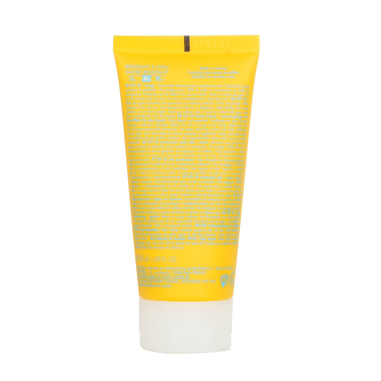 Biotherm Creme Solaire SPF 50 Dry Touch UVA/UVB Crema Facial Efecto Mate 50ml/1.69oz