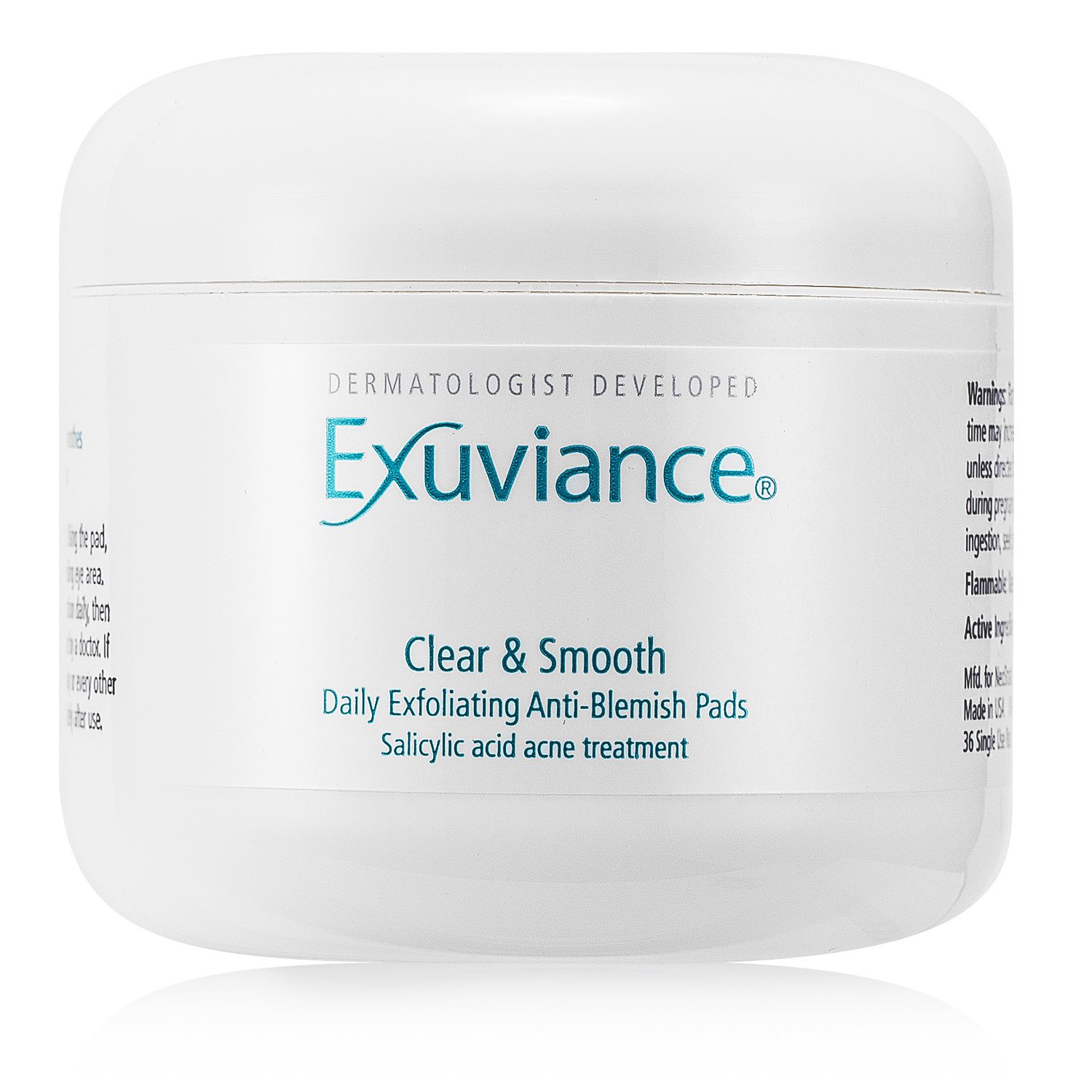 Exuviance Clear & Smooth Daily Exfoliating Anti-Blemish Pads (For Oily/ Acne Prone Skin) 36 Pads